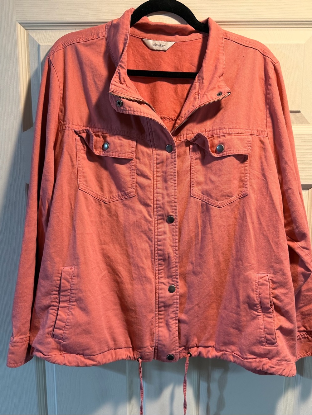 CJ Banks Coral Utility Jacket with Snap Pockets - Picture 8 of 8